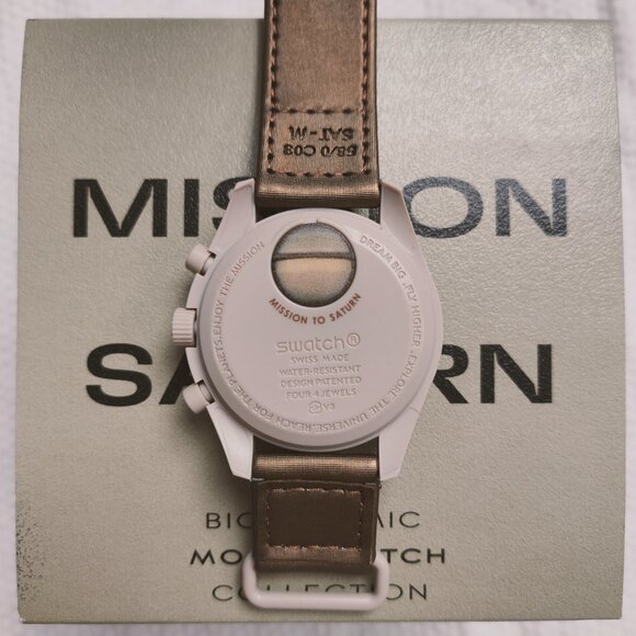 💜NWT💜 Swatch X Omega Moonswatch Mission To Saturn Watch - Picture 2 of 5